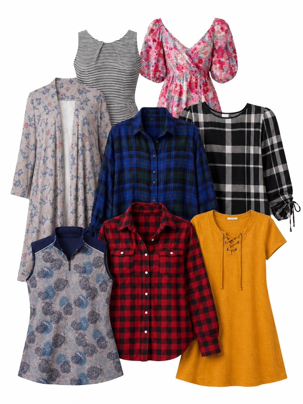 Size M/L Women’s Mixed Brand Clothing Lot Dresses Tops Cardigan Bundle‎